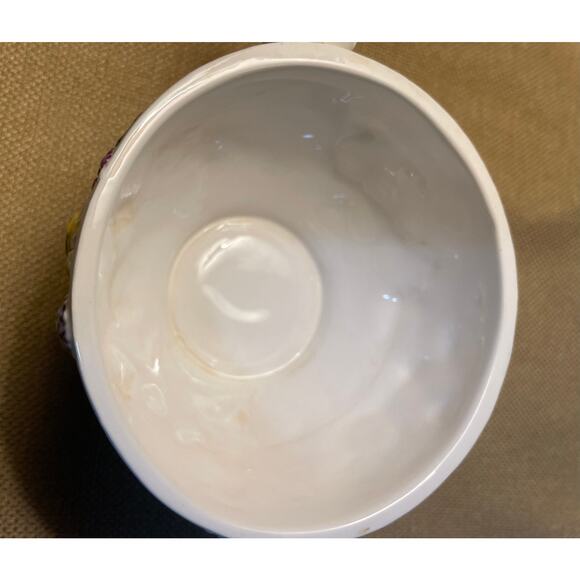 Bella Casa by Ganz Ceramic Floral Teapot and Cup, Read all Details - Picture 8 of 9